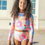 Playa Del Rey Floral Two Piece Long Sleeve