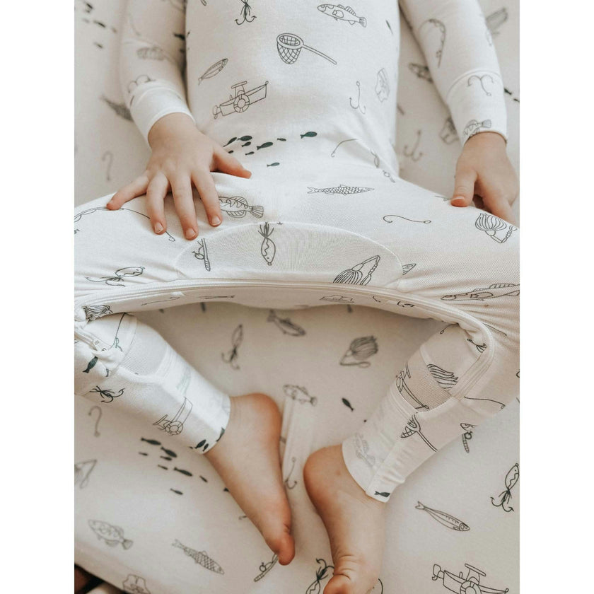 Convertible Pajama, White