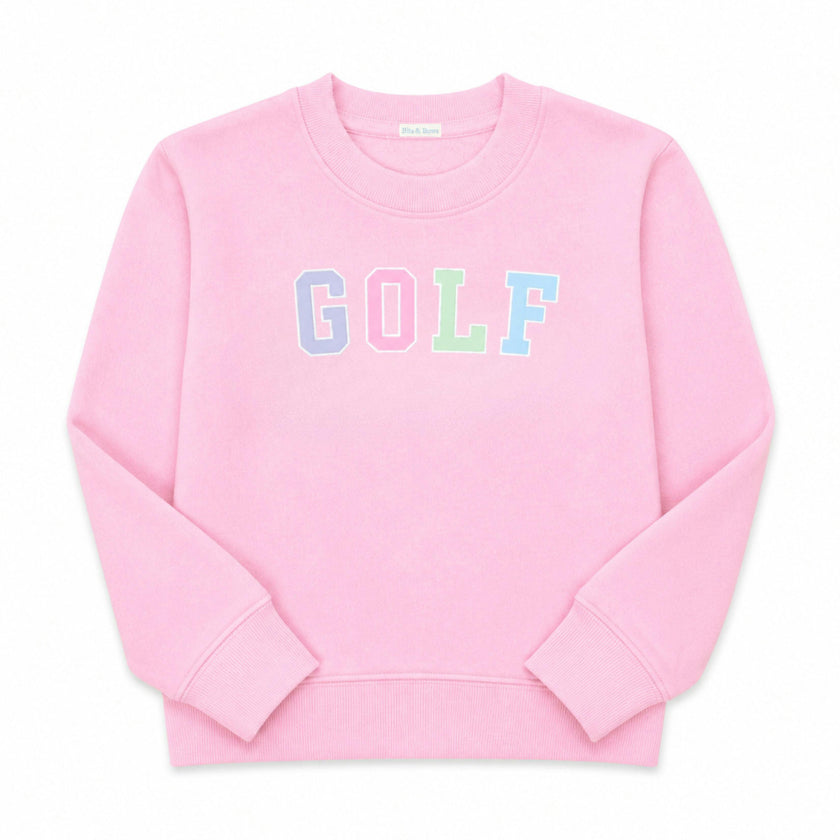 Pink Golf Signature Crew Sweatshirt