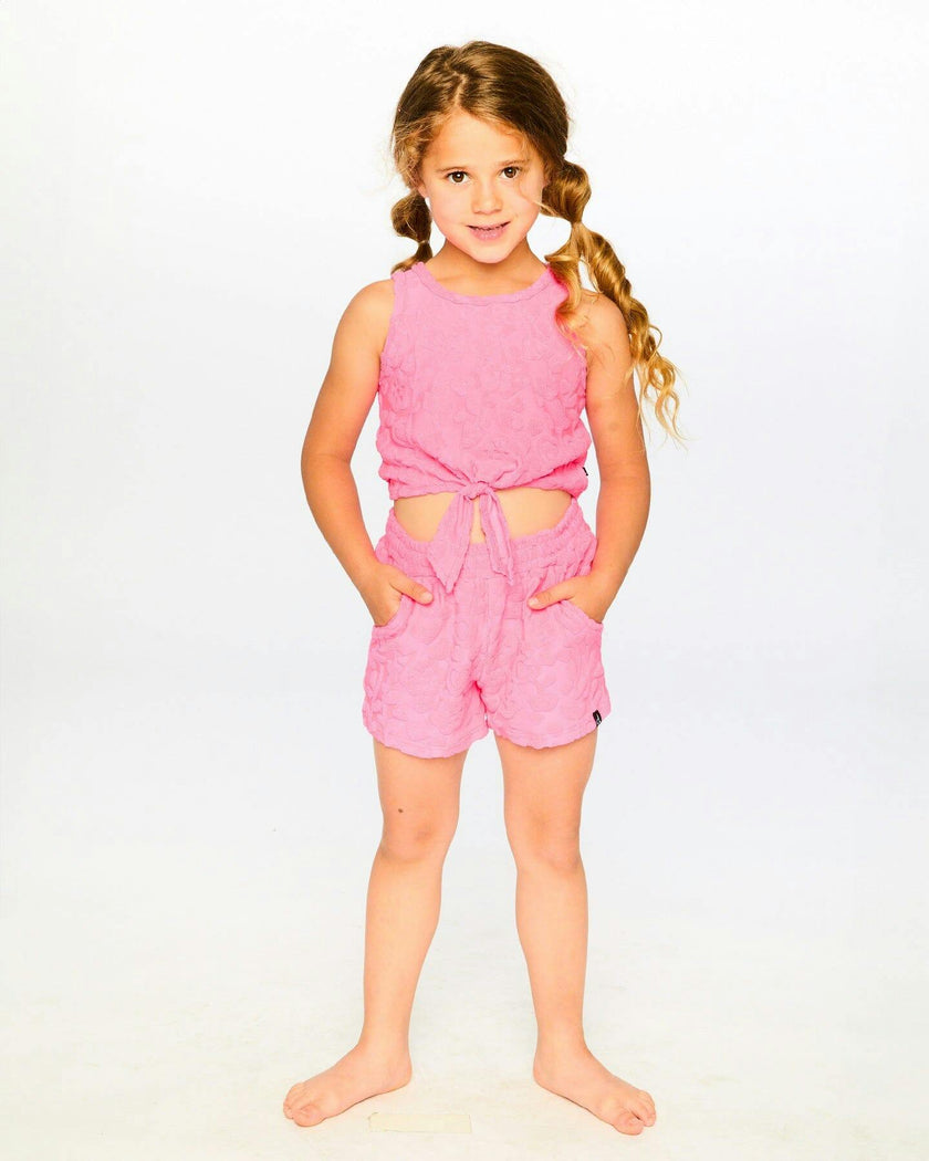 Terry Tank Top With Shorts Set