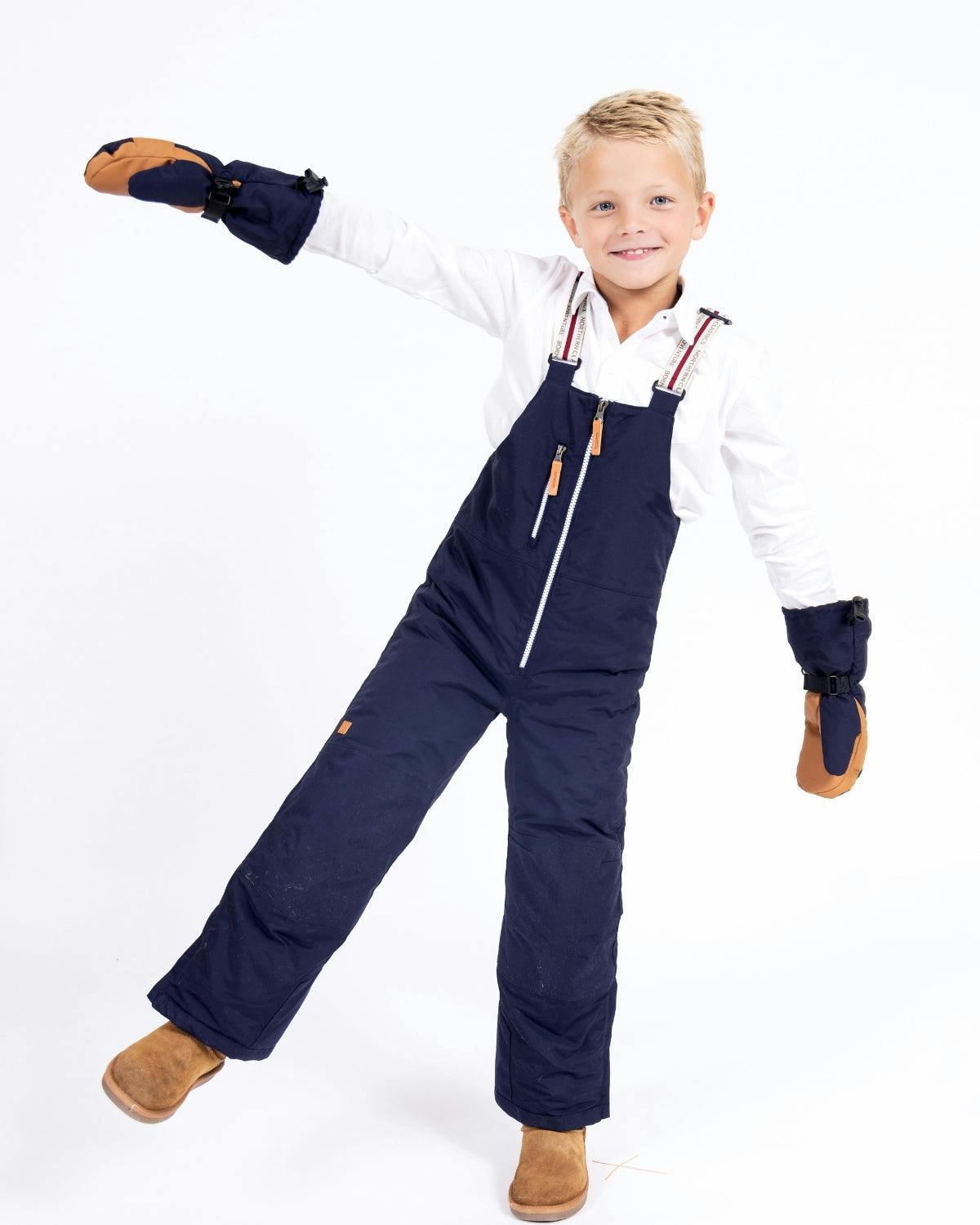 Kids Waterproof Mitten in Navy Blue