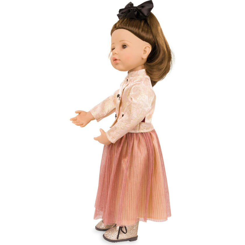 Gotz Happy Kidz Greta 75th Anniversary Jubilee  19.5" Posable Doll with Full Garments & Accessories - Long Brown Hair to Wash & Style with Beautiful Brown Eyes
