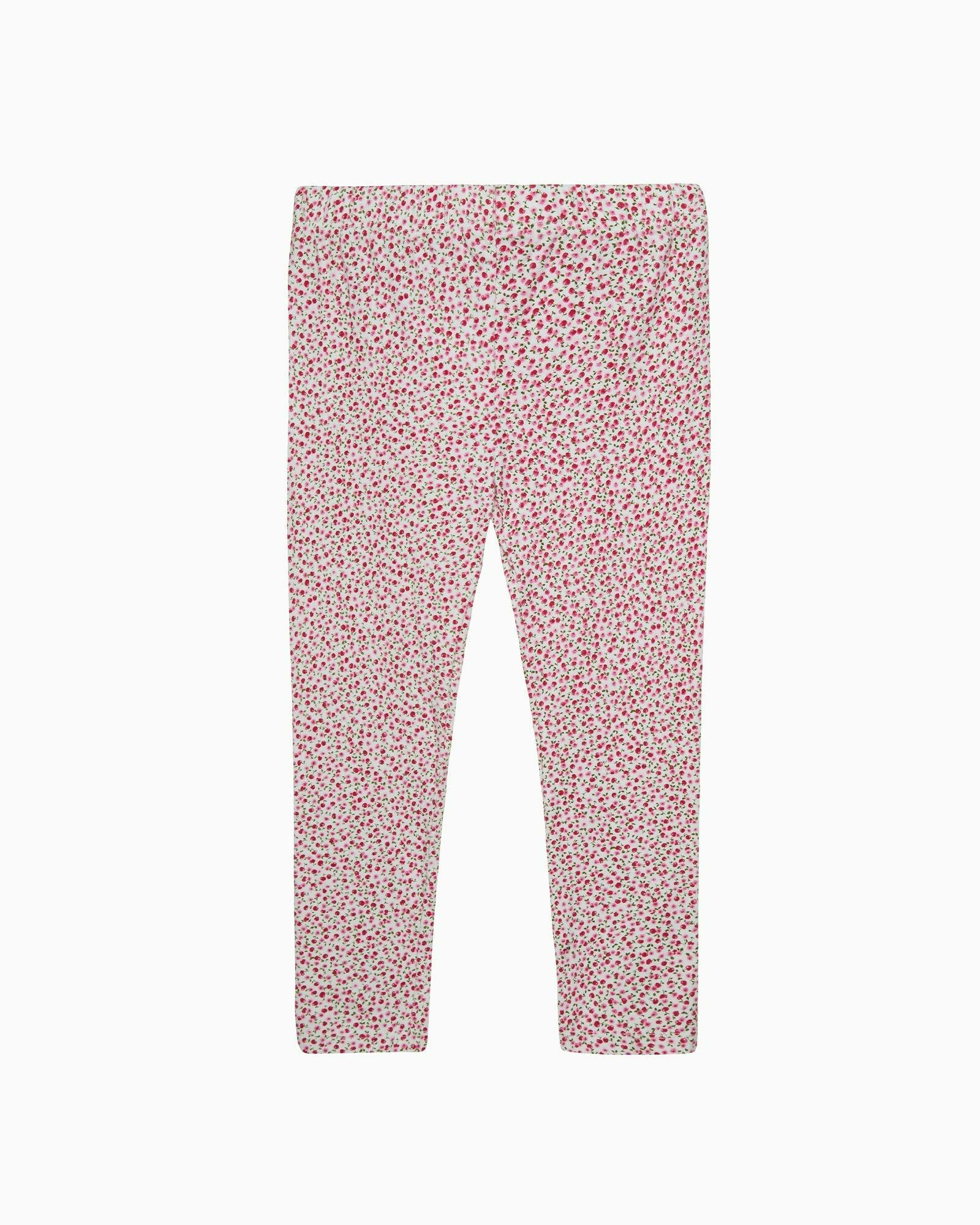 Leggings in Red Cherry Floral