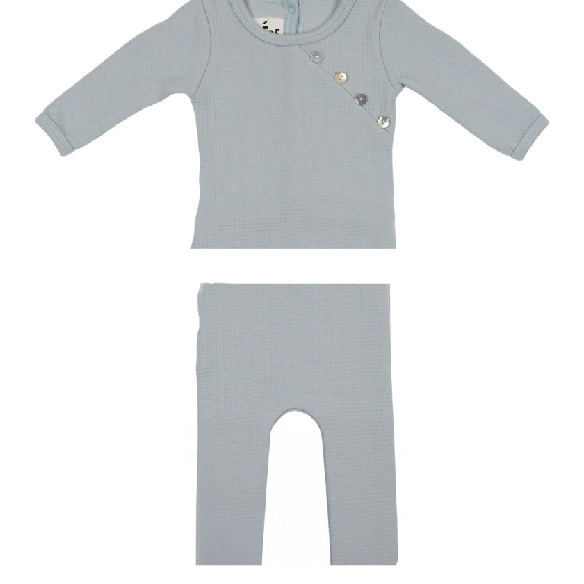 Boys Quilted Waffle 2-Piece Loungewear Set