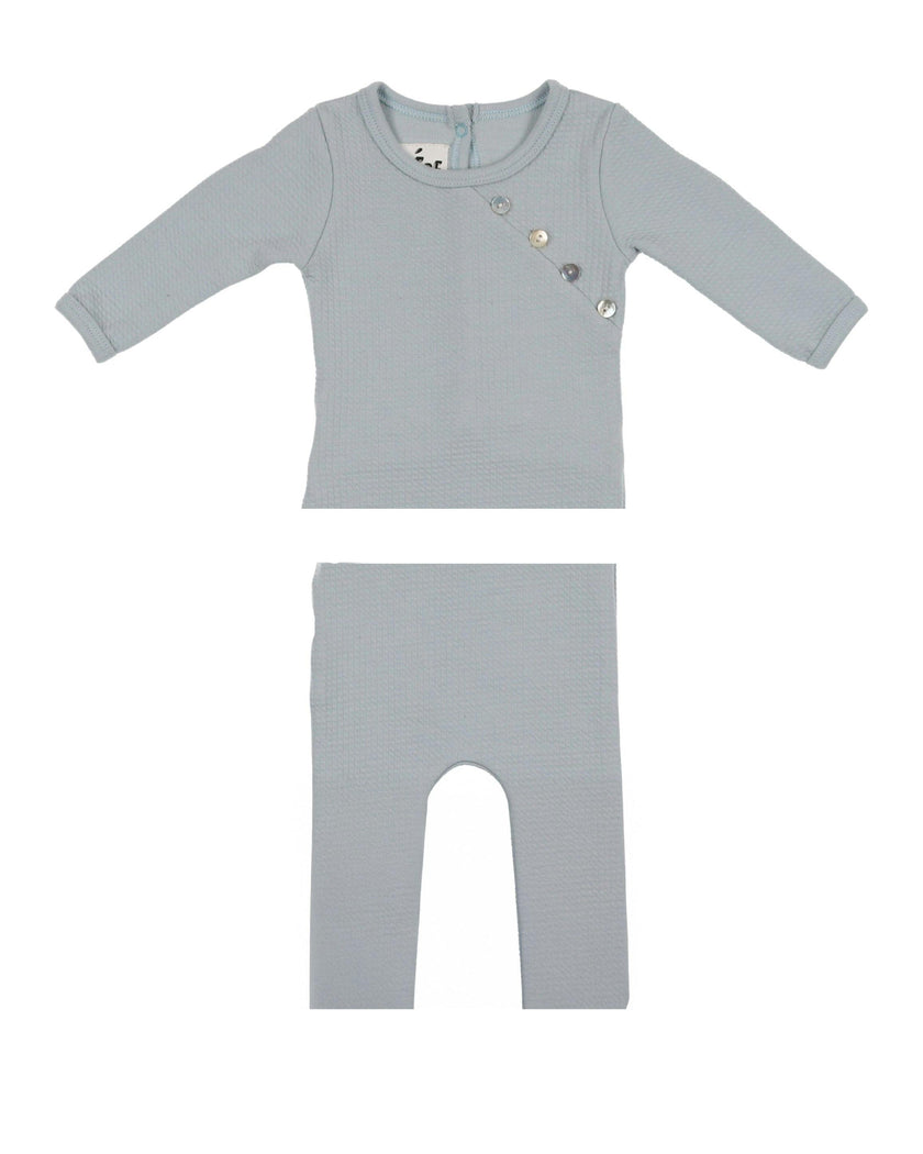 Boys Quilted Waffle 2-Piece Loungewear Set