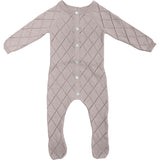 Diamond Pointelle Long Sleeve Footie