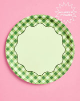 Christmas Cottage Plates - 10 paper plates, 7in