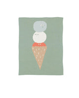 Ice Cream Knit Mini Blanket