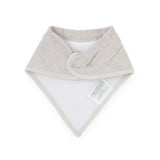 Cotton Muslin + Fleece Bandana Bib 4 Pack - Mauve Stripe