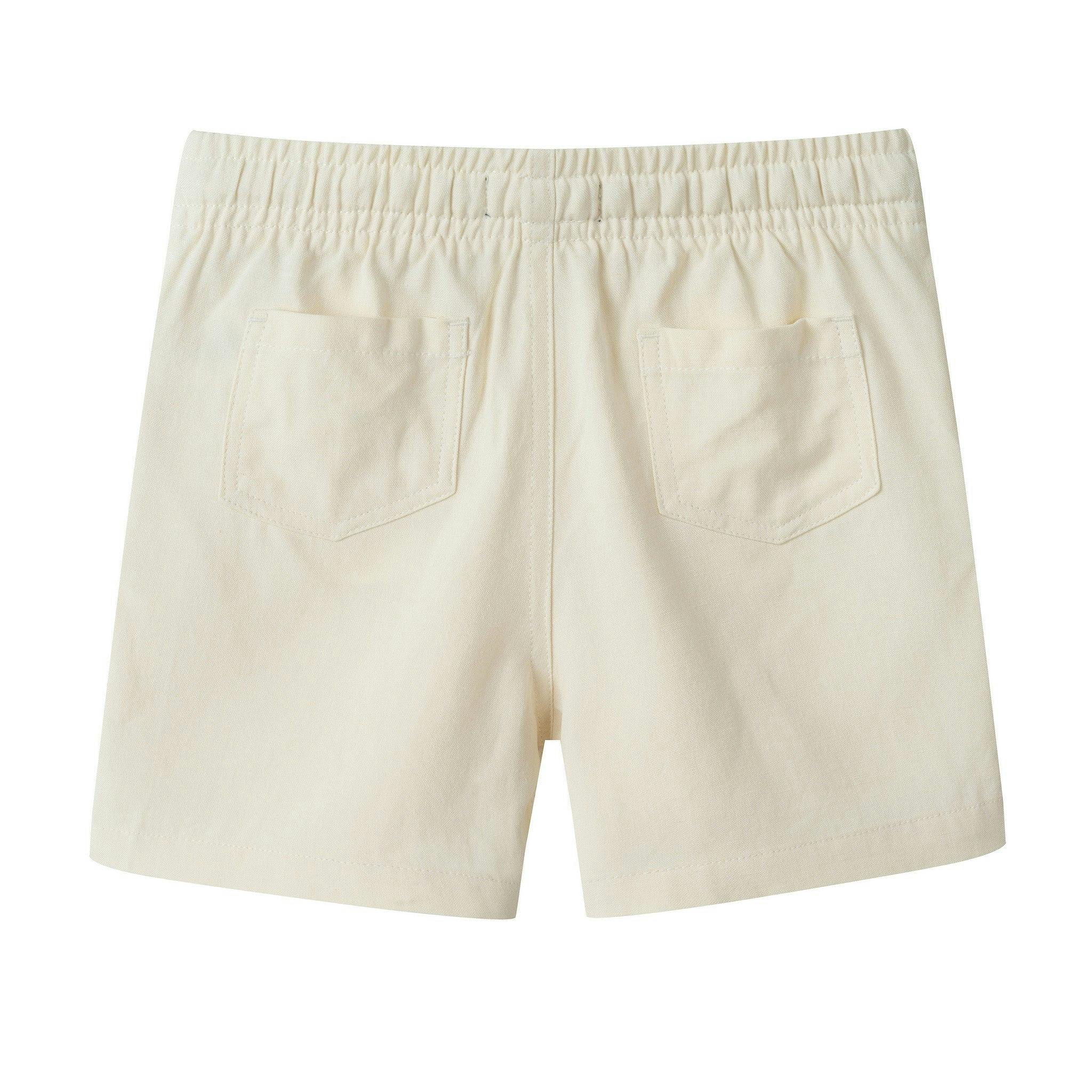 Boys Puckered Buttondown & Shorts Set | Coral Breeze