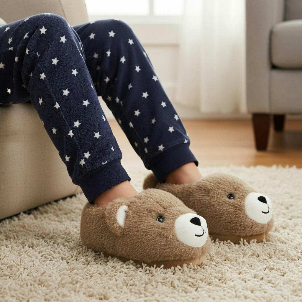 Cuddles Tan Light Up Slipper
