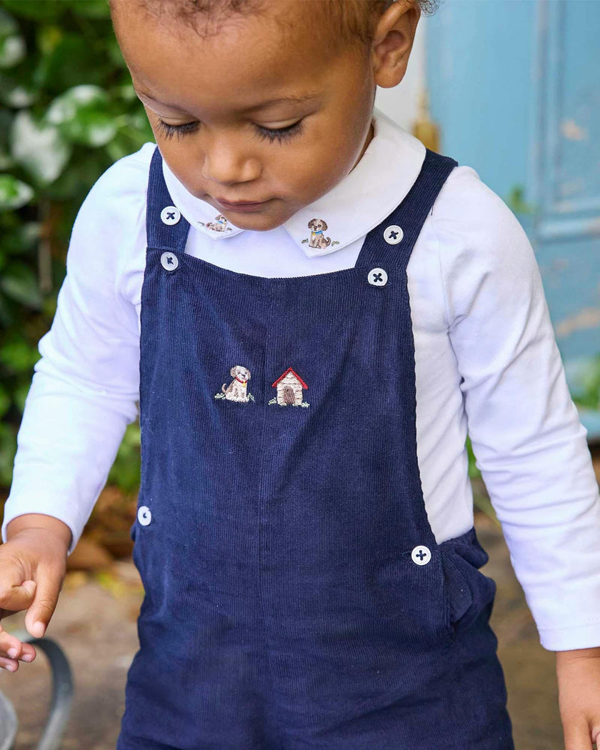 Baby Alfie Bib Shorts in Puppy