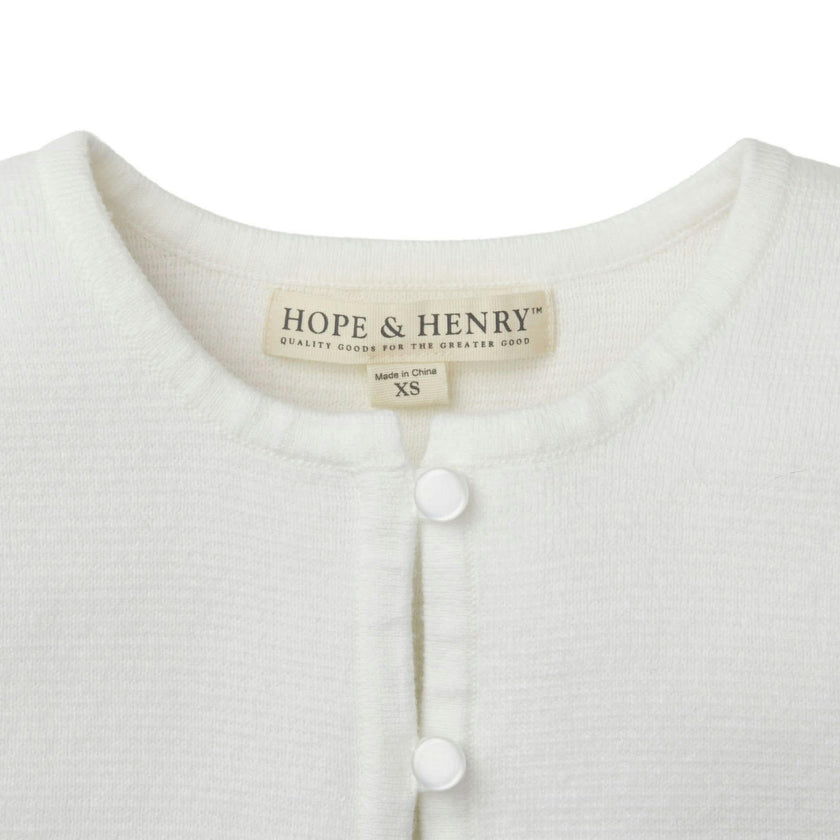 Cropped Curved Hem Cardigan - Baby