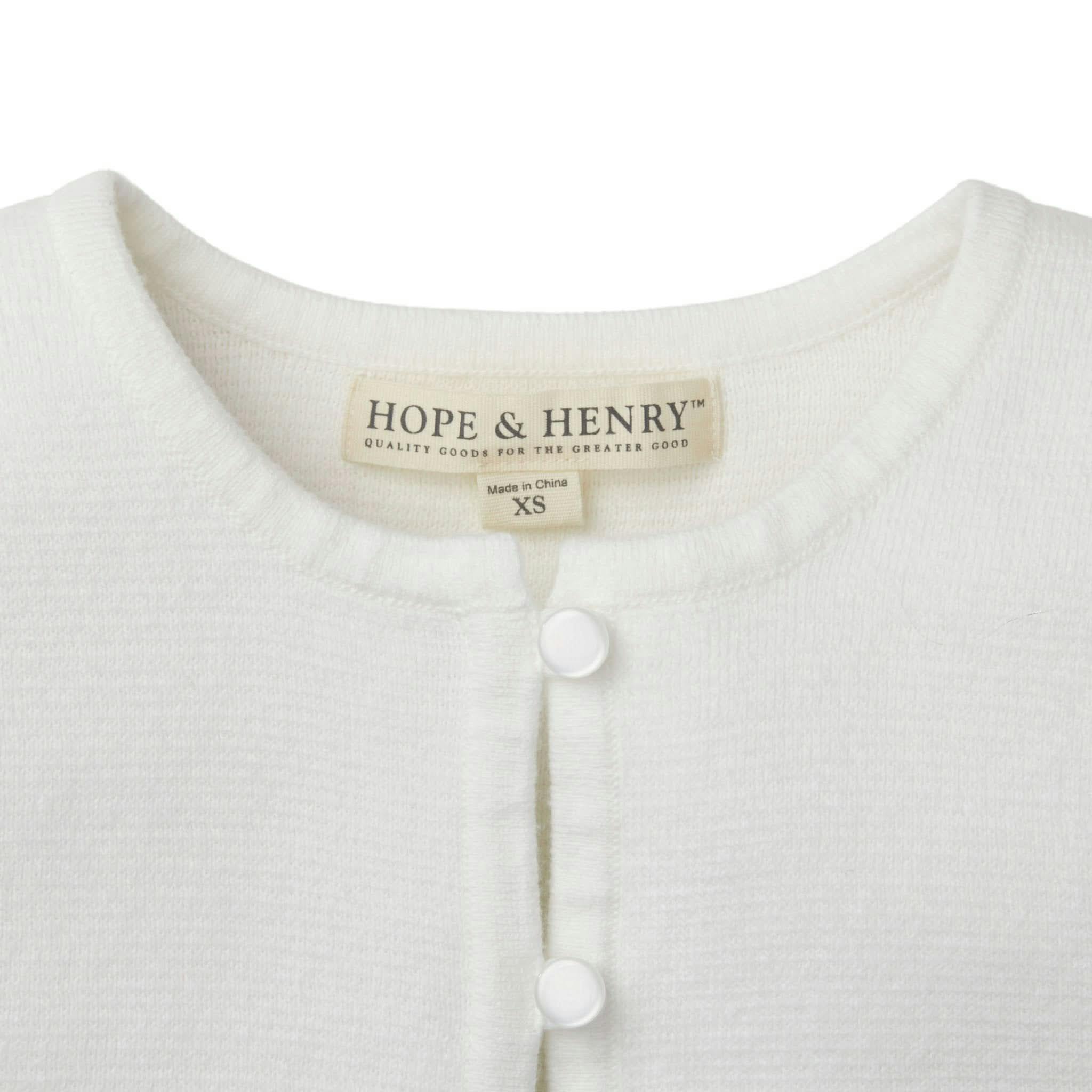 Cropped Curved Hem Cardigan - Baby