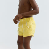 boys soleil yellow panelled boardie