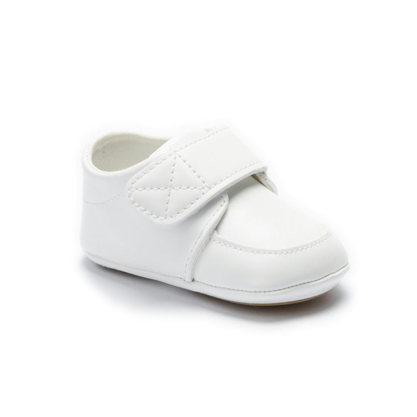 White Velcro Baby Shoes