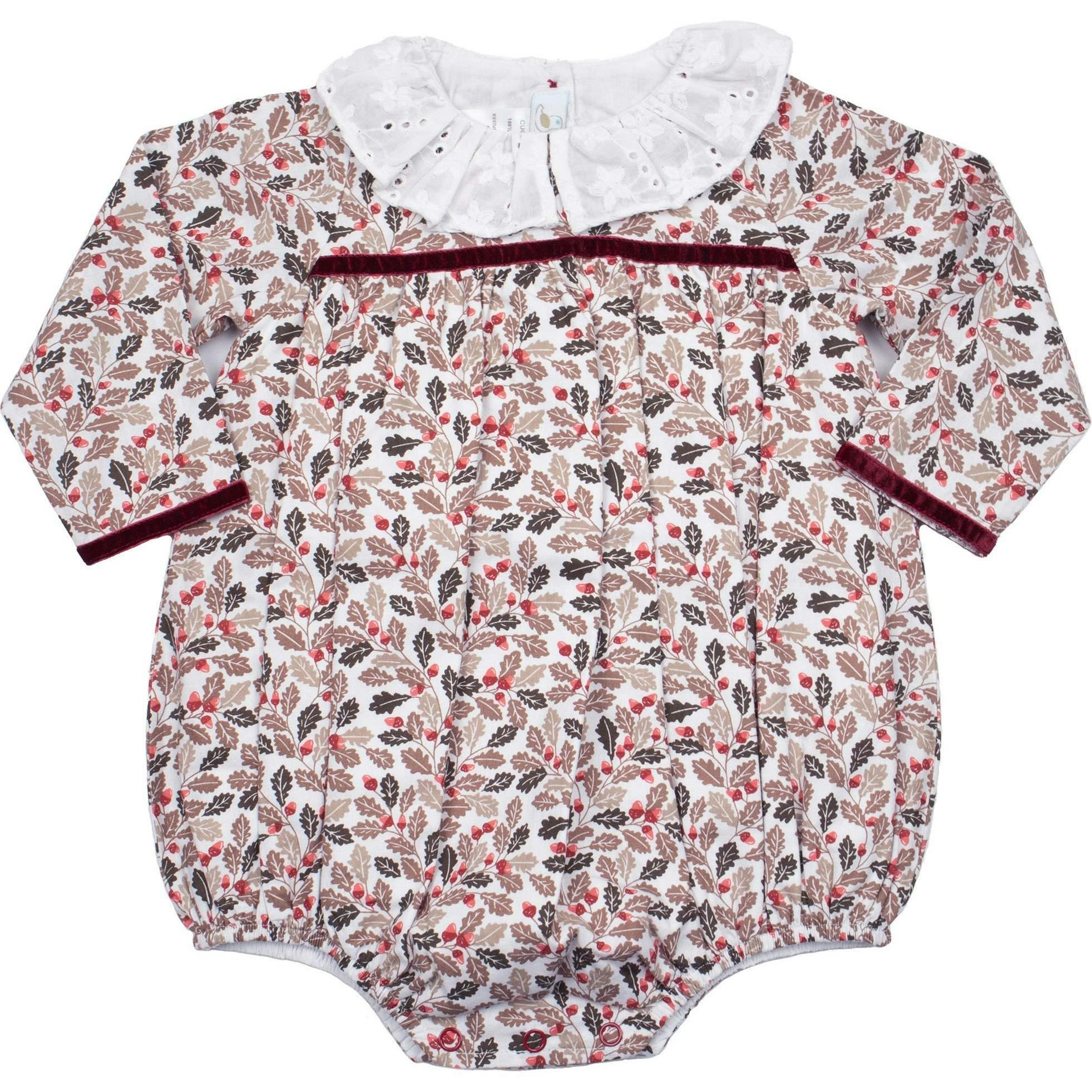 Fall Acorns Bubble Romper