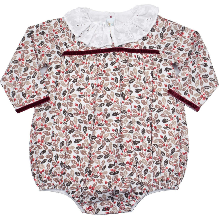 Fall Acorns Bubble Romper