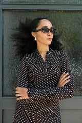 women's longsleeve – choco dots