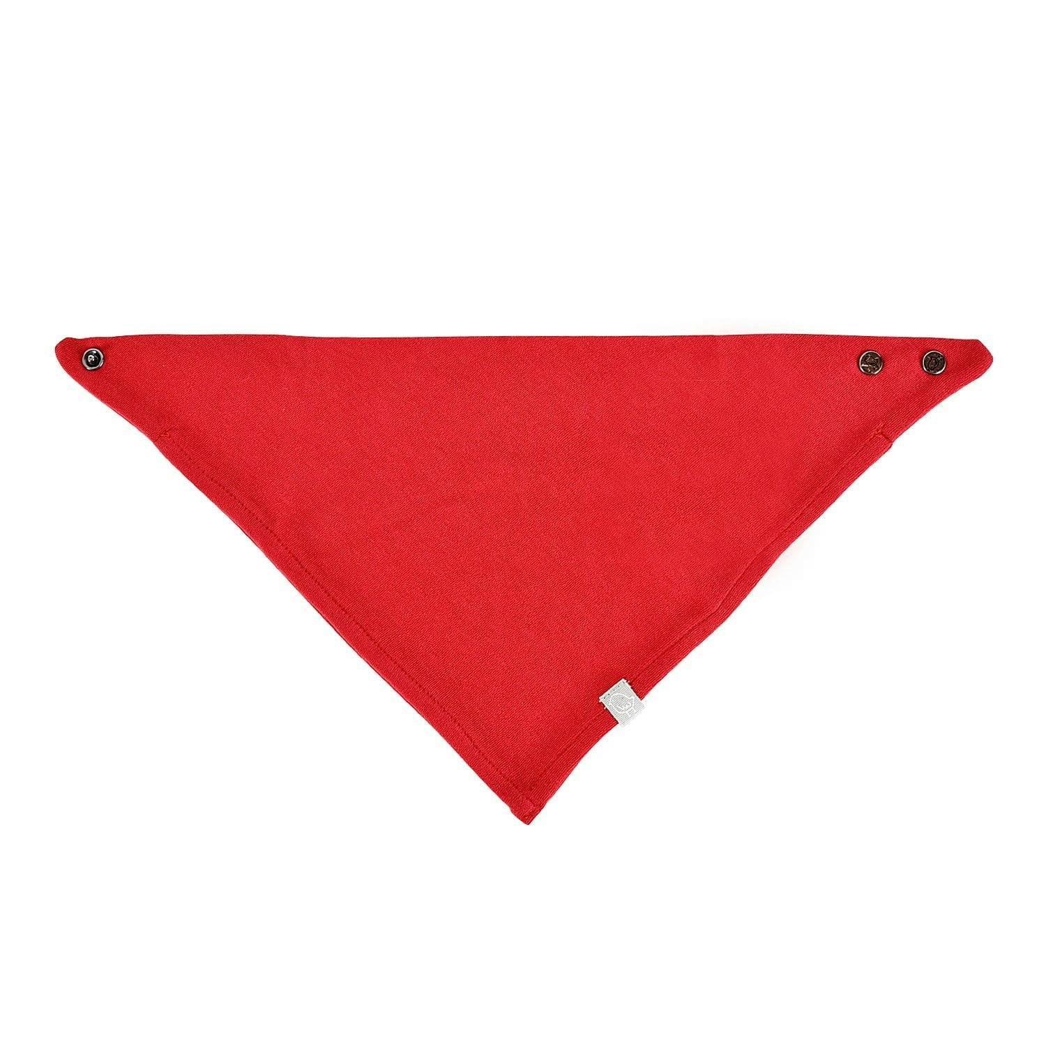 kerchief bib | scarlet red
