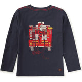 Fire Truck Graphic Tee, Blue
