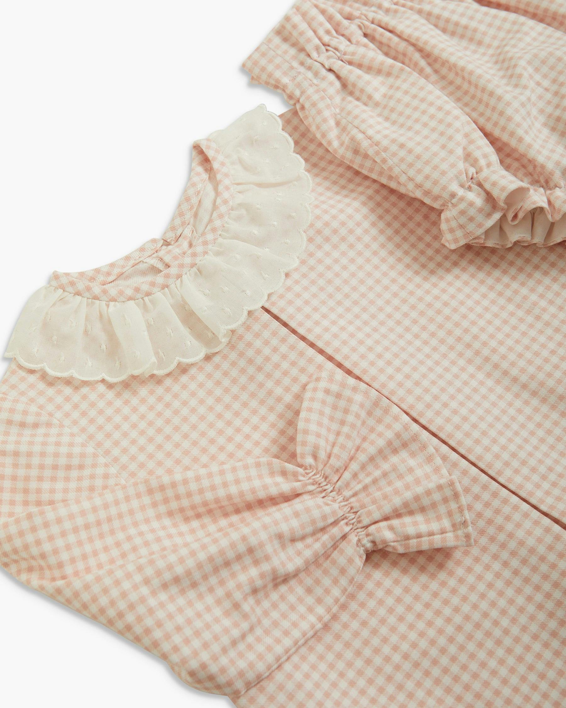 Elodie Set Pink Vichy Twill