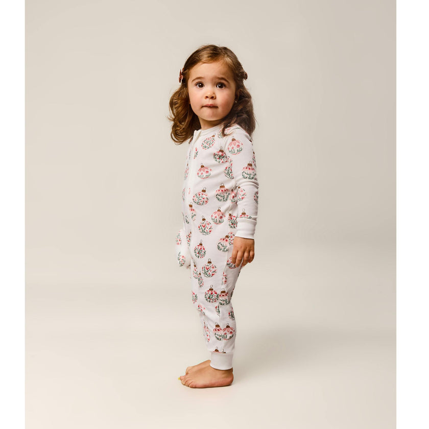 Ornament Garden Zip-up Bodysuit