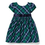 The Bow-Tied Tartan Dress, multicolor