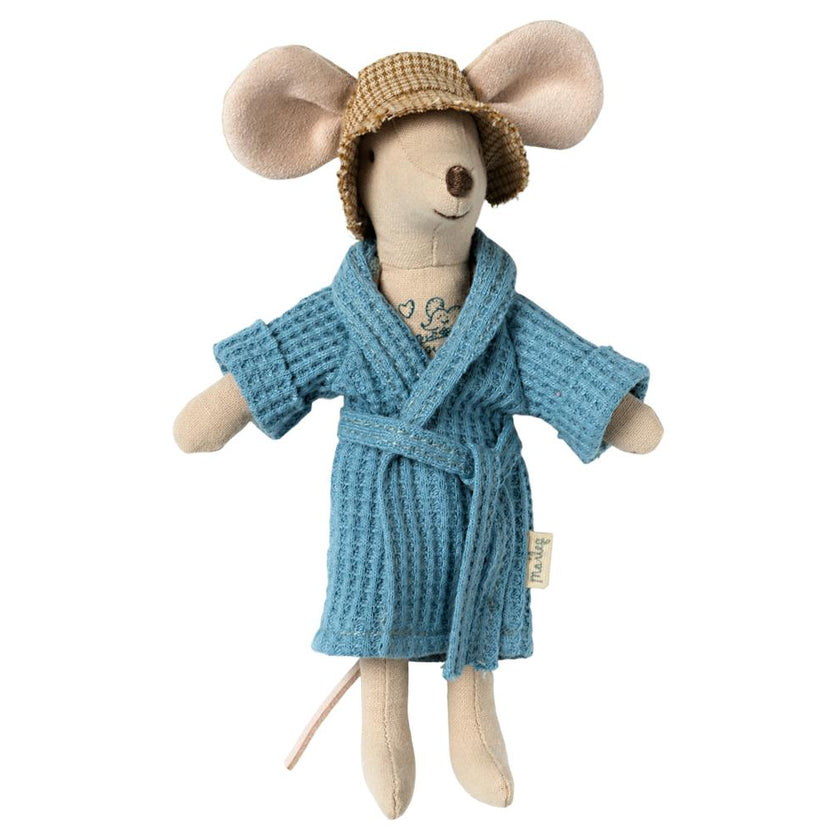 Bathrobe - Dusty Blue, Dad/Mum Mouse