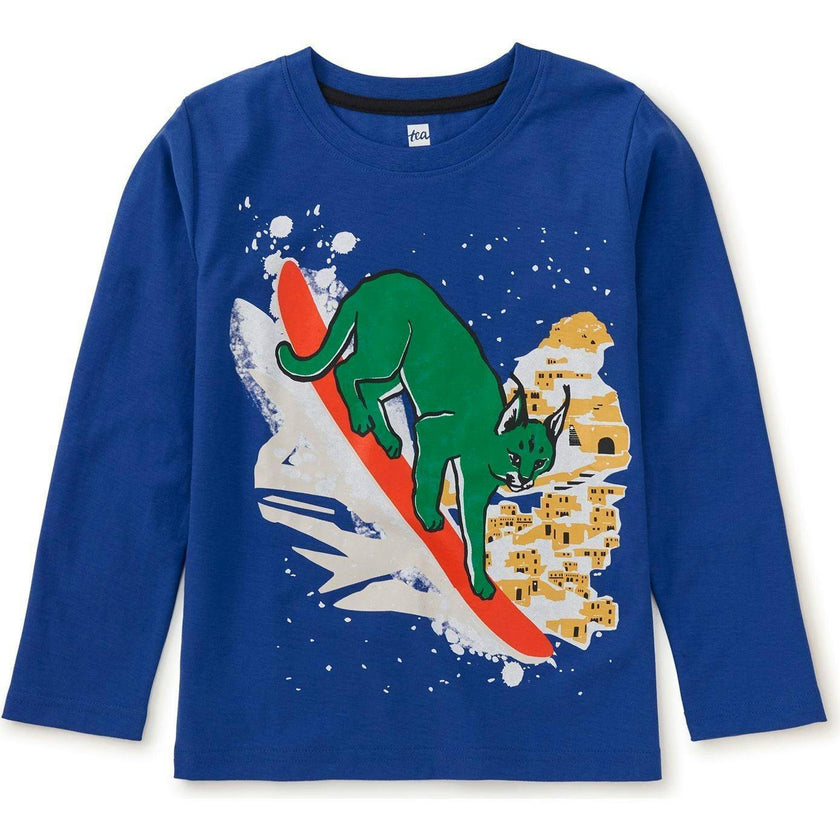 Snowboarding Caracal Tee, Blue