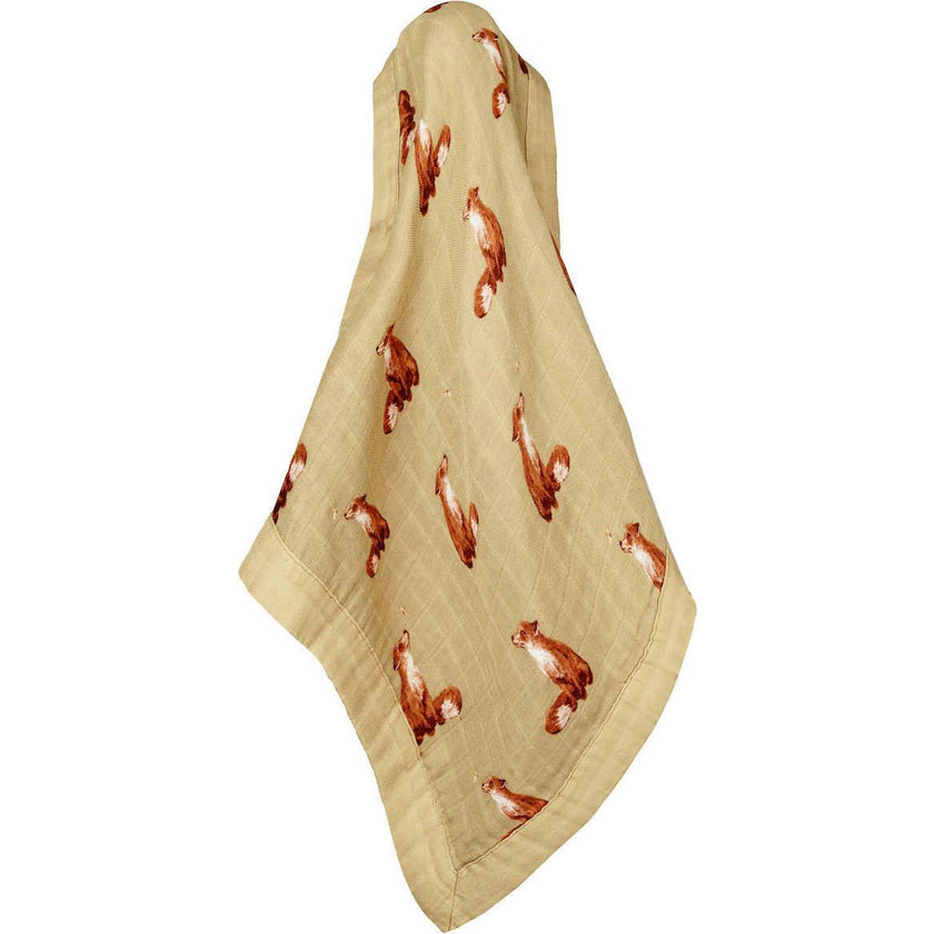 Gold Mini Lovey Two-Layer Muslin Security Blanket