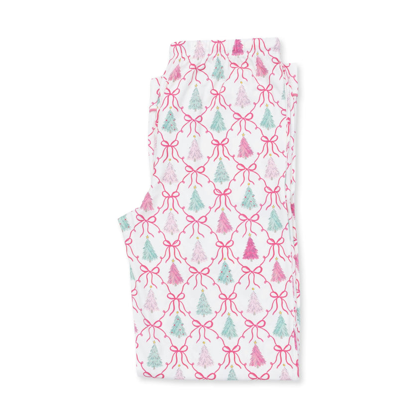 Bow Trellis Tree - Adult Long Sleeve Coat Style with Pants