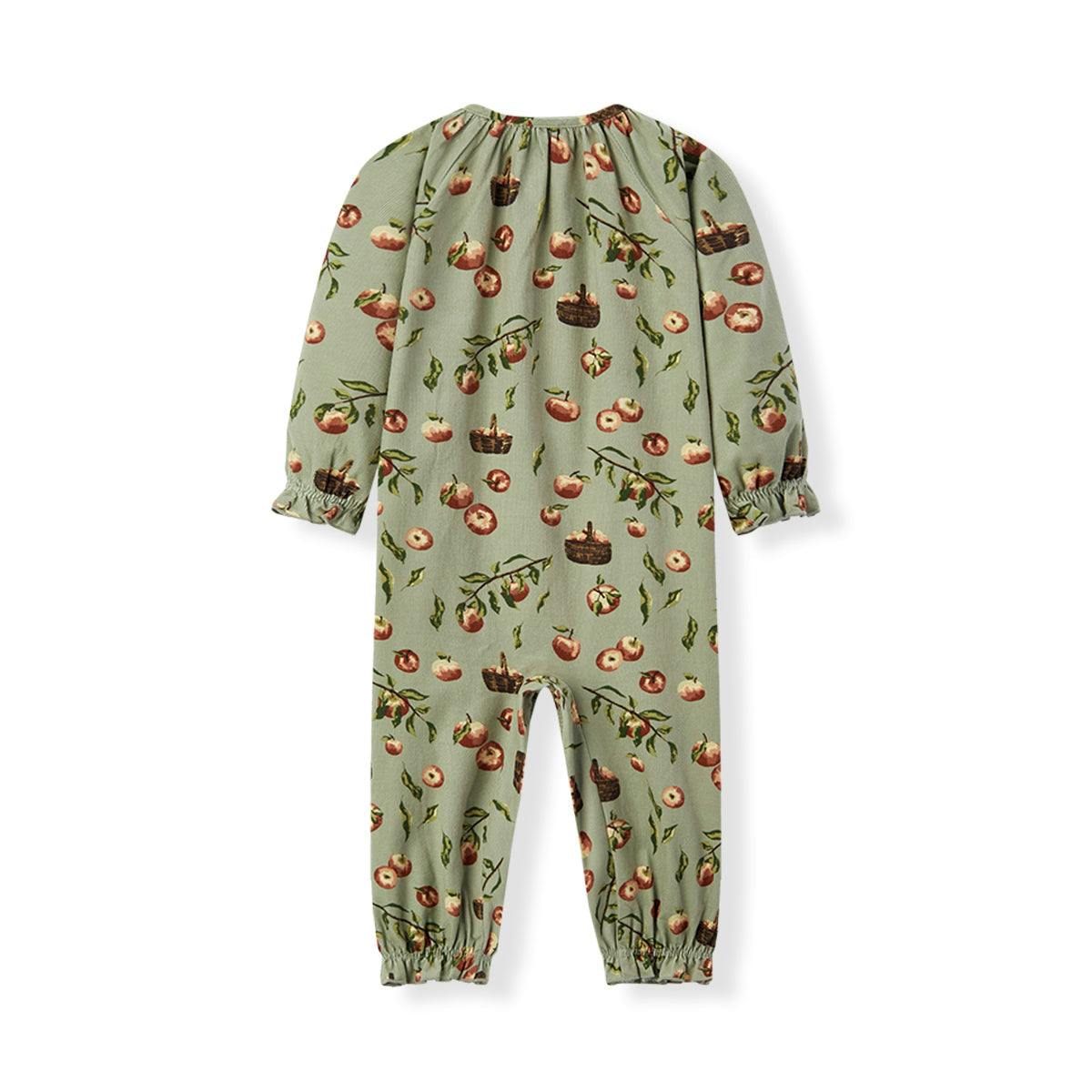 Apple Orchard Corduroy Ruffle Snap Jumper