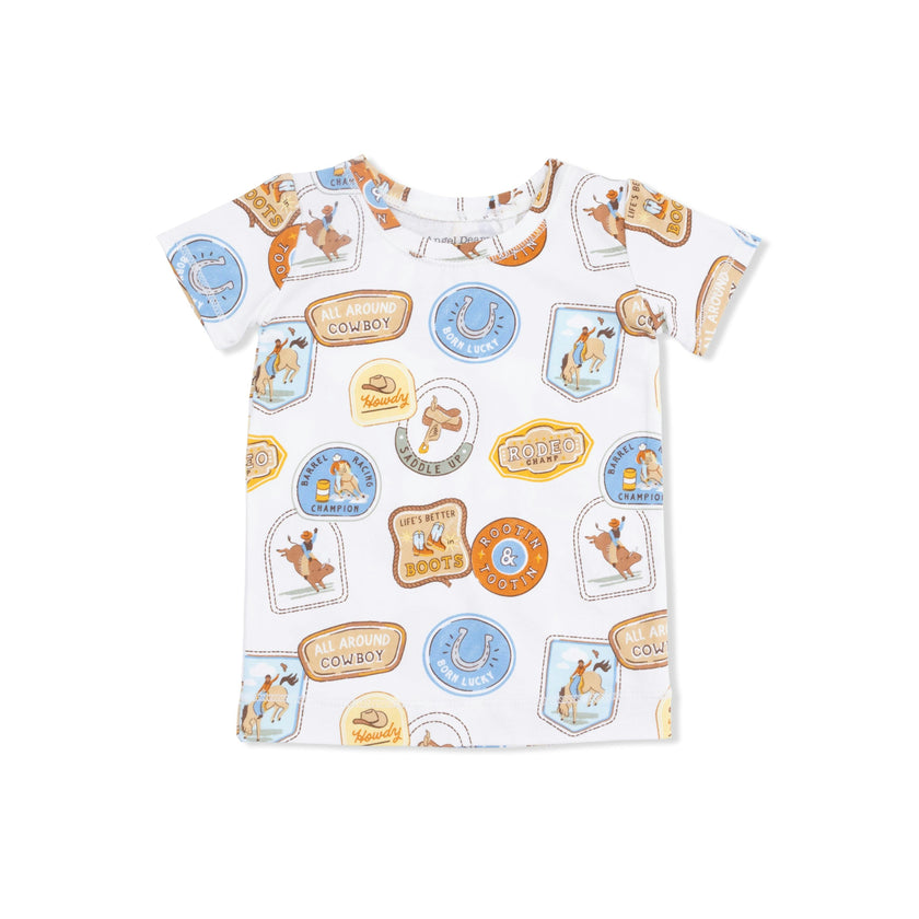Rodeo Patches Uni - Short Sleeve Loungewear Set