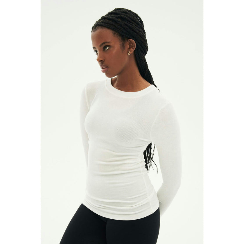 Louise Rib Long Sleeve - Black