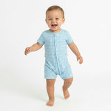 Harbor Gingham Short Sleeve & Shorts Bamboo Sleeper