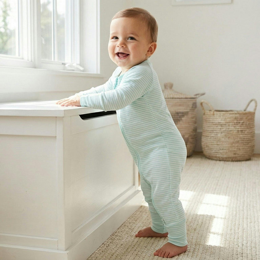Cloud Stripe Bamboo Sleeper