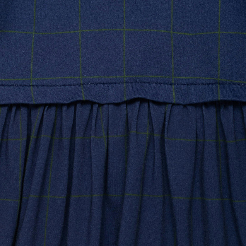 Navy Grid Dress