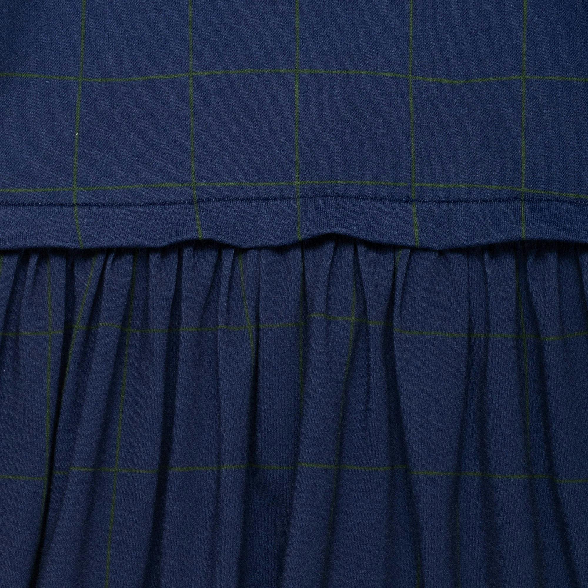 Navy Grid Dress