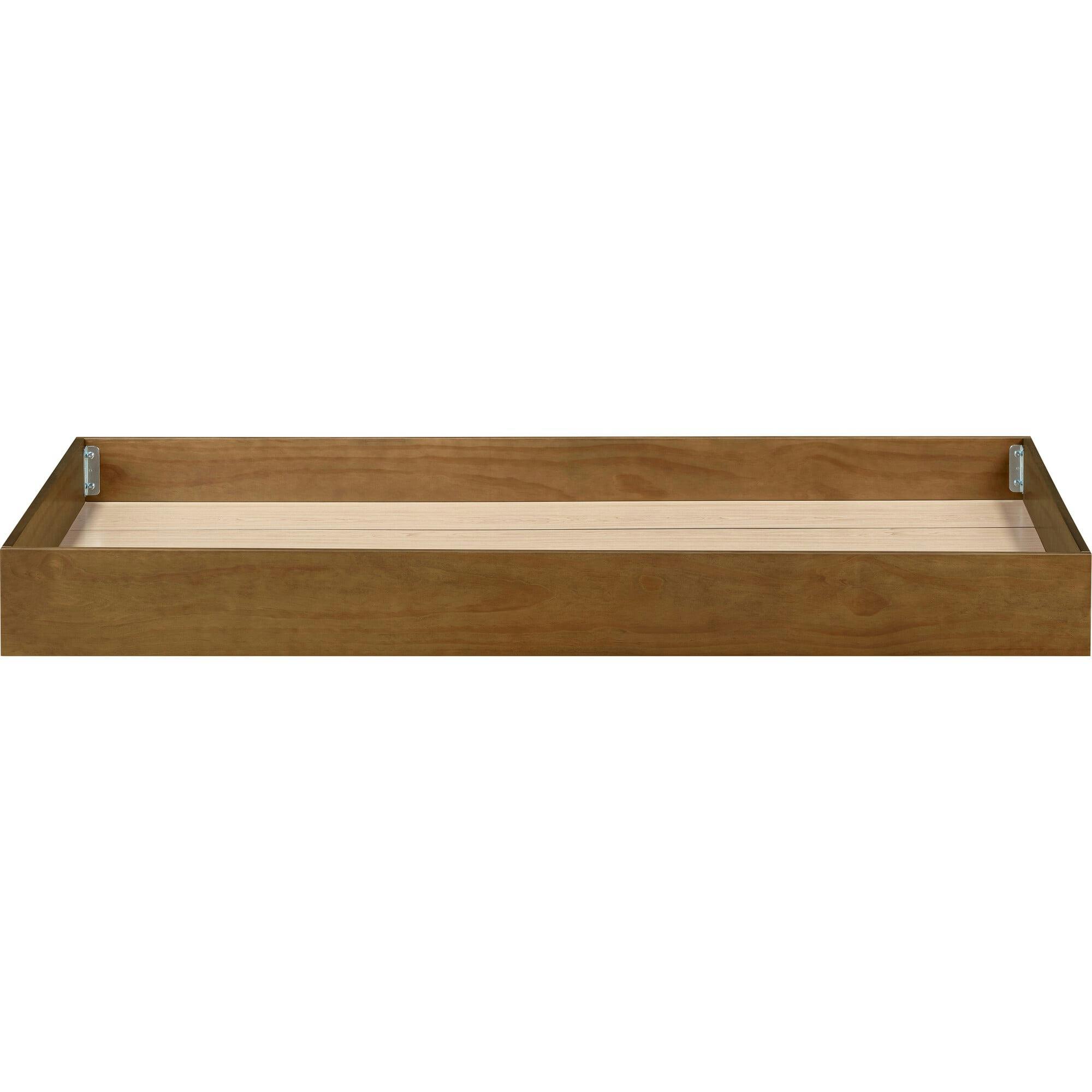 Twin Storage Trundle Bed in Natural Walnut