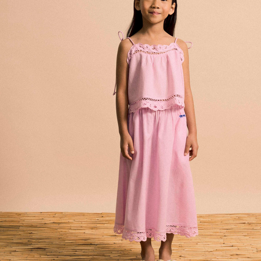 ISLA LACE SKIRT PINK