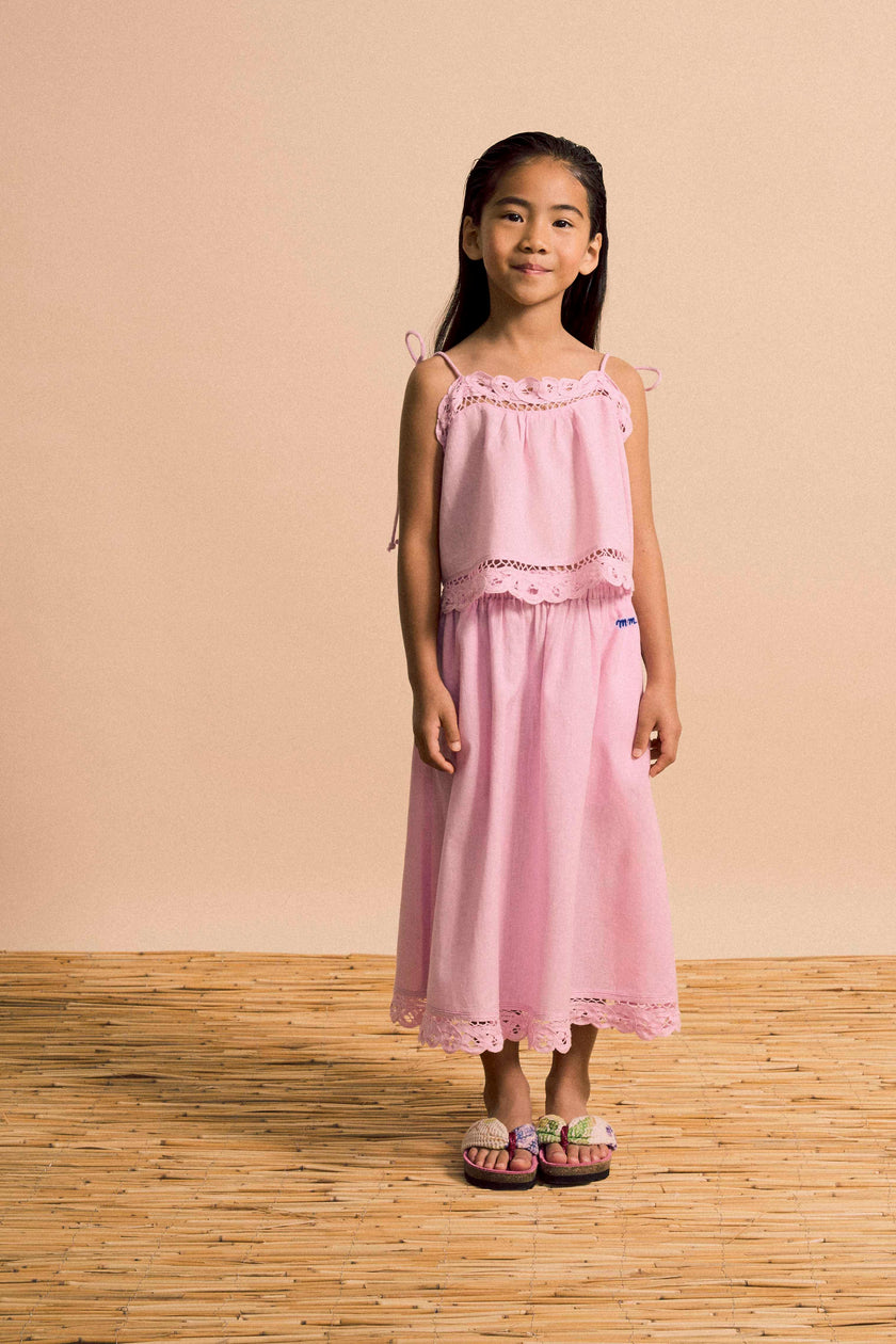 ISLA LACE SKIRT PINK