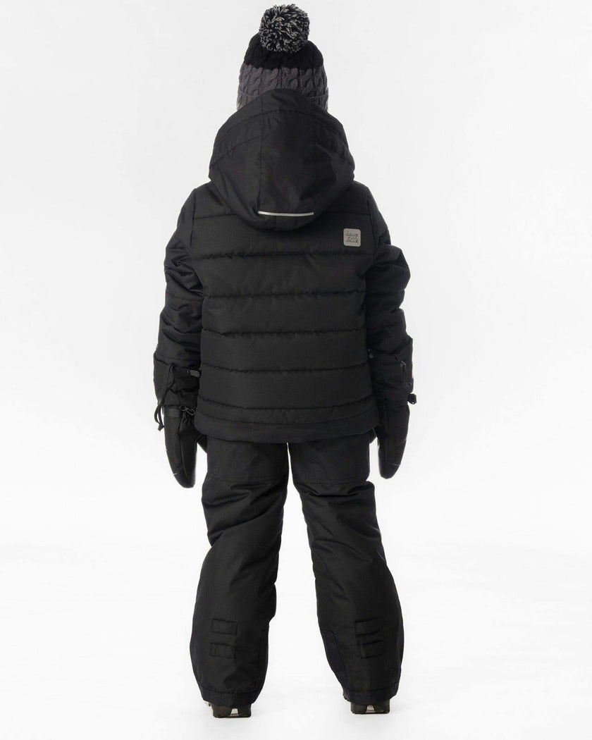 Two Piece Play Snowsuit Black With Black Pants