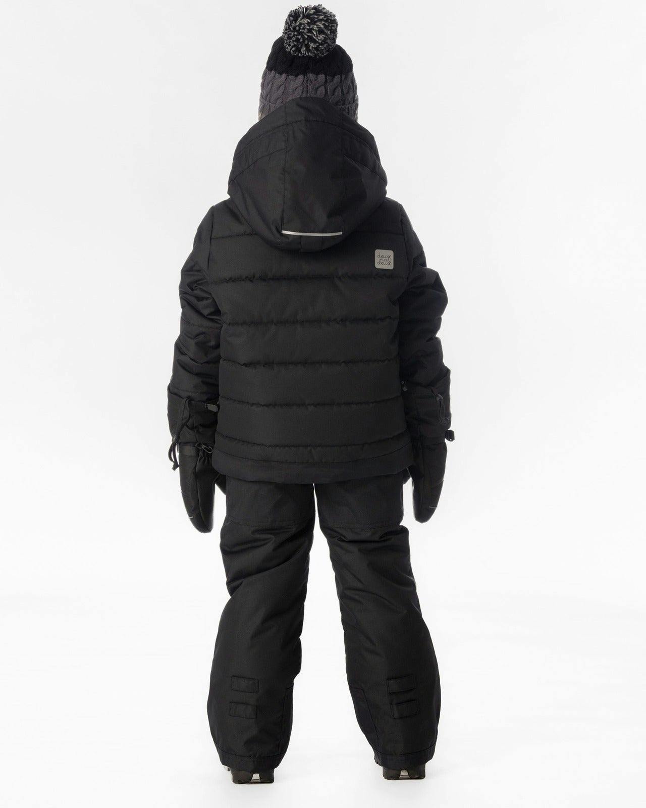Two Piece Play Snowsuit Black With Black Pants
