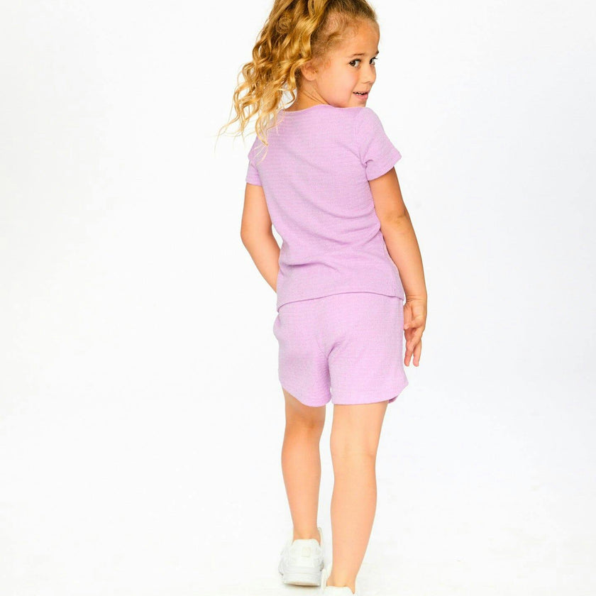 Crinkle Jersey T-Shirt Lilac