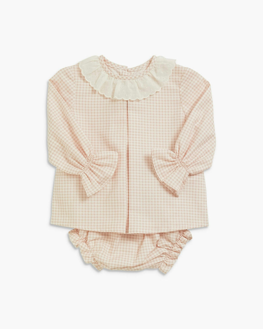 Elodie Set Pink Vichy Twill