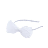 White Elegant Pearl Bow Headband
