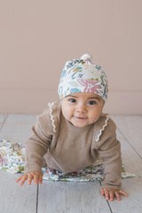 Top Knot Hat - Olive