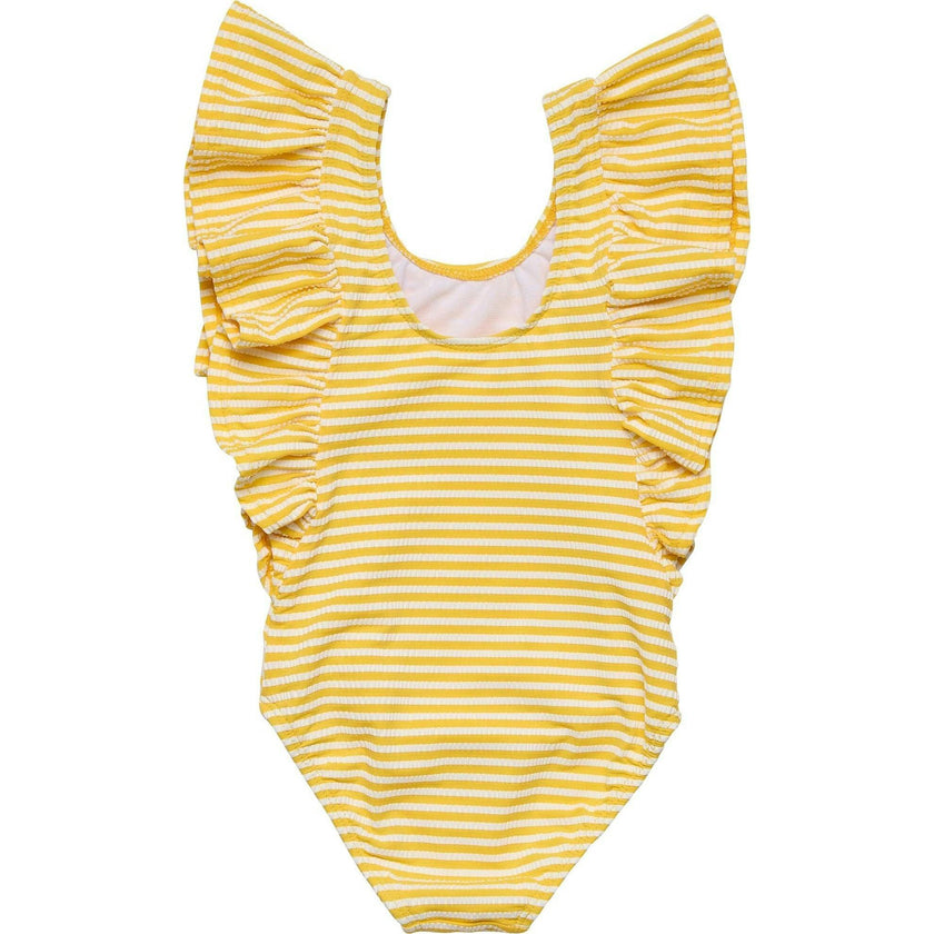 Sunshine Stripe Wide Frill Swimsuit
