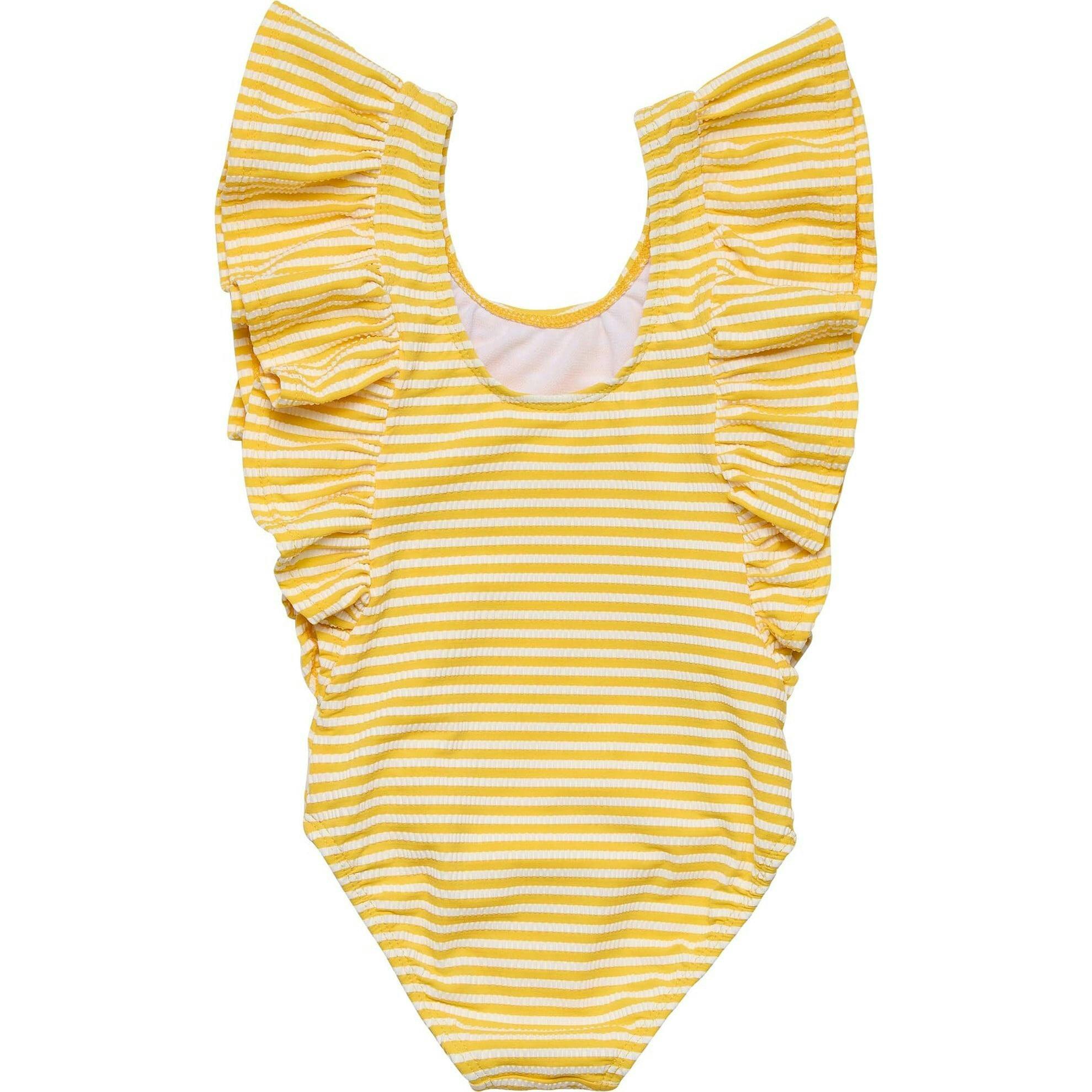 Sunshine Stripe Wide Frill Swimsuit